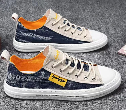 Men's Low-Top Casual Sneakers - Stylish Korean Running Shoes