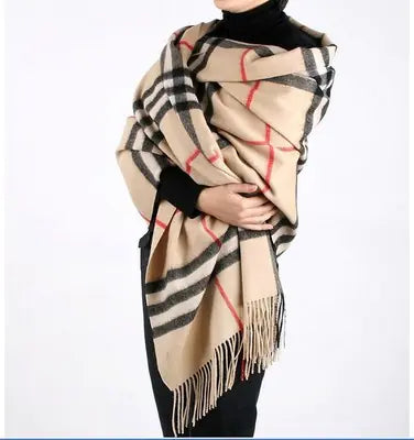 Autumn Winter Unisex Plaid Scarf - Fashionable Style