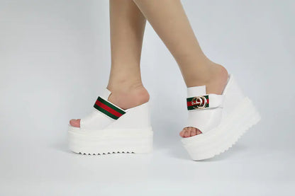 Gucci Summer Platform Wedge Heels