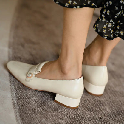 White Flat Slip-On Shoes for Women (Spring/Summer)