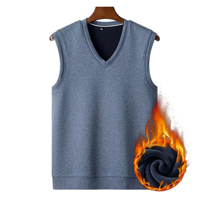 Men's Sleeveless Casual Knitted Sweater Pullover Vest