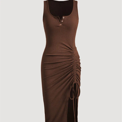 שמלת חוט שרוך חצאית צמודה