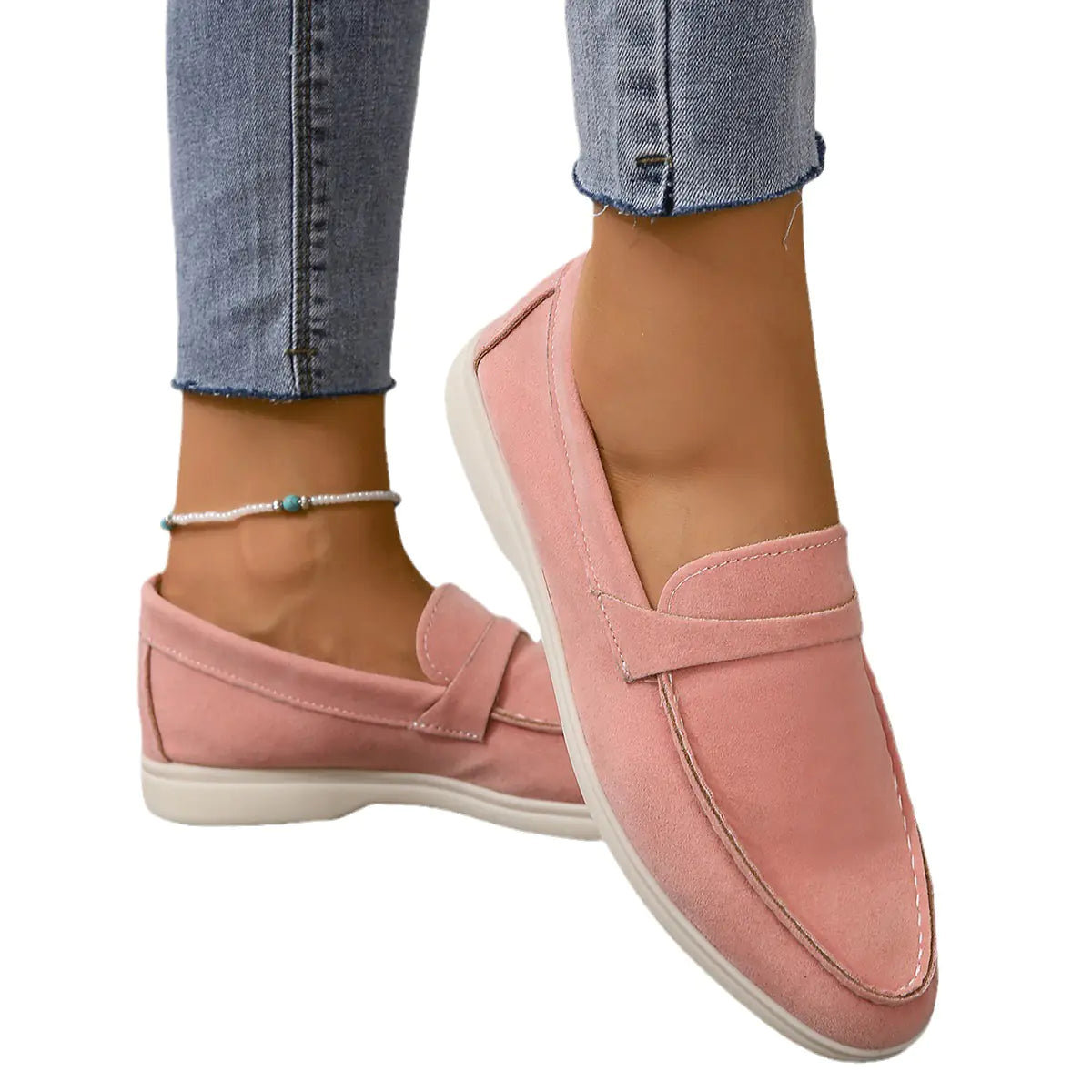 2023 Women's Slip-On Loafers Retro Casual Shoes