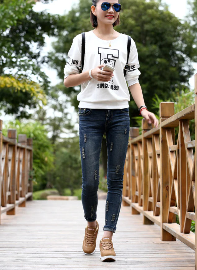 Thick-Soled Rocking Shoes for Casual Sports and Travel