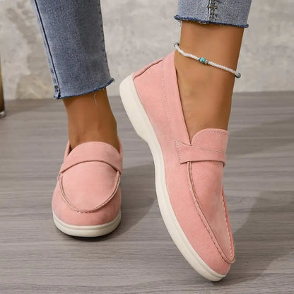 2023 Women's Slip-On Loafers Retro Casual Shoes