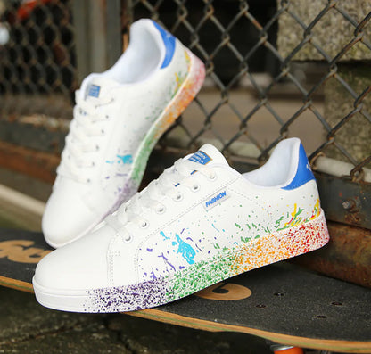 White Sneakers, Slip-Resistant Casual Shoes