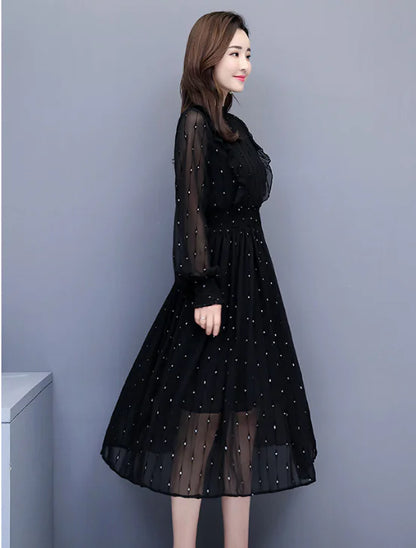 Solid Color Elegant Fashion Dress