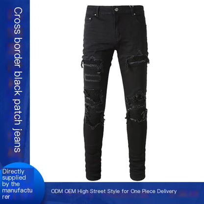 Men's Black Hole Jeans
