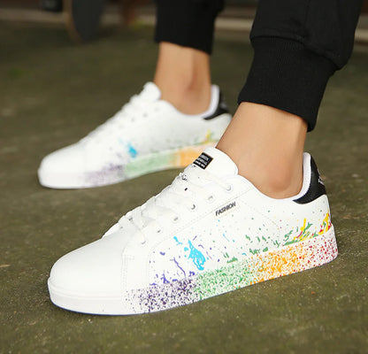 White Sneakers, Slip-Resistant Casual Shoes