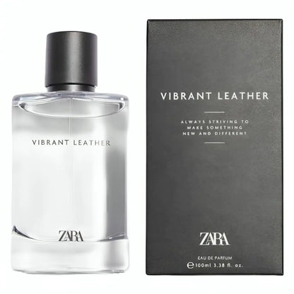 Zara Vibrant Leather EDP Eau De Parfum Cologne for Men 100 ML (3.38 FL. OZ)