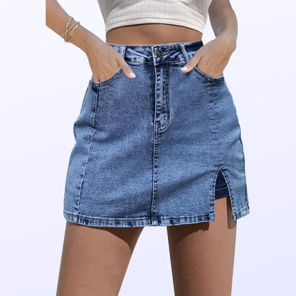 High-Grade Short Denim Skirt