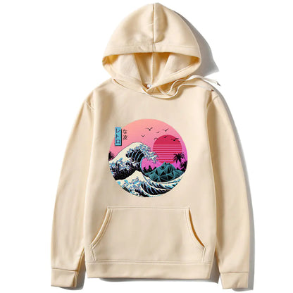 Japanese Anime Print Hoodies for Men and Women