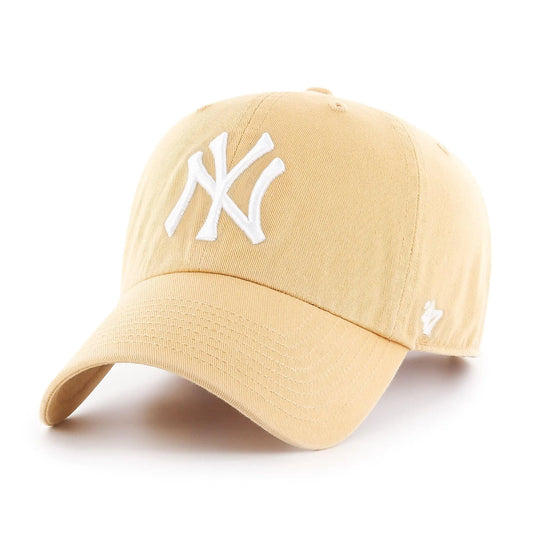47 Brand MLB NY Yankees Clean Up Cap - Light Tan