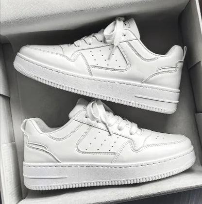 Teen Platform White Sneakers