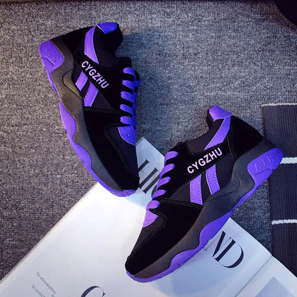 נעלי ספורט בלוק צבעוני, נעליים יומיומיות, נעלי פלטפורמה