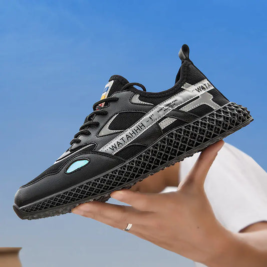 Breathable Casual White Sneakers for Men