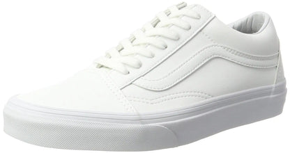 Vans Womens Low-Top Sneakers White Classic Tumble True White 6.5