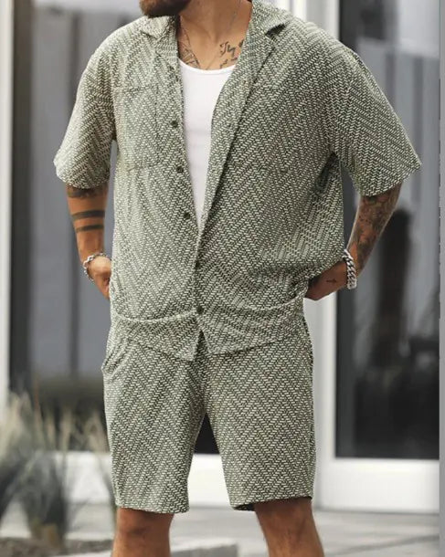 2023 Men's Spring Summer Sports Outfit and Casual Shirt