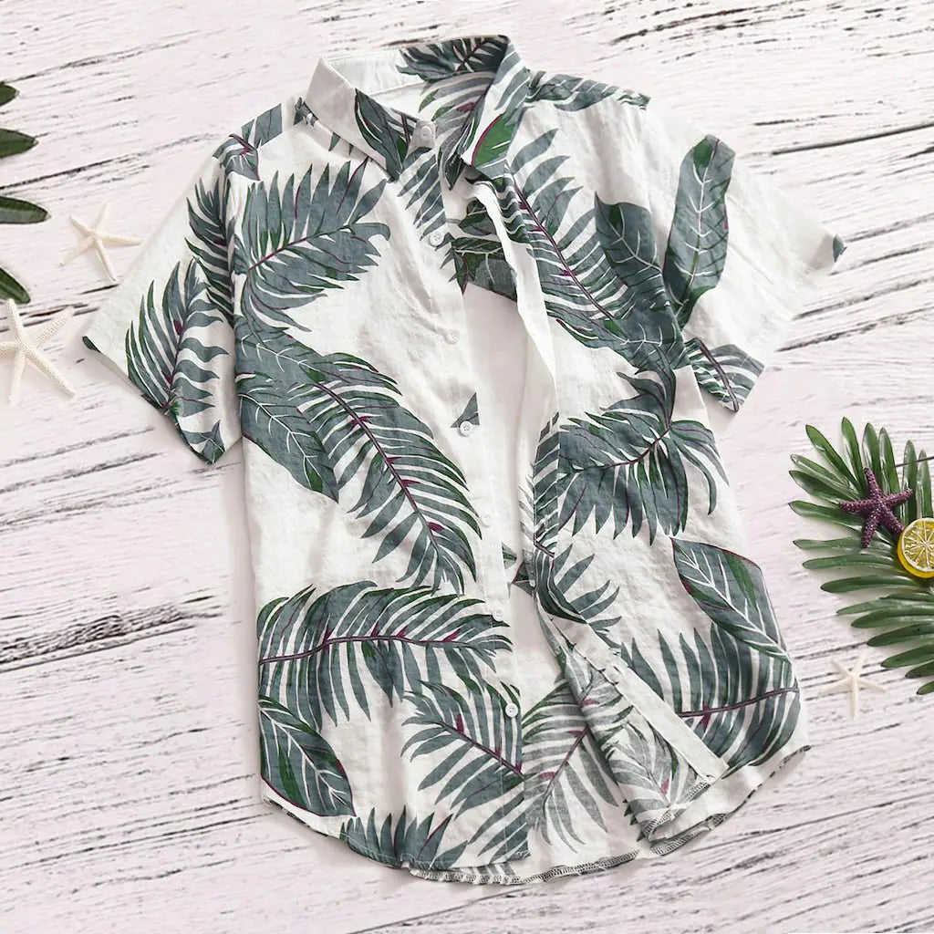 Men's Hawaiian Shirt - Comfortable Casual Beachwear