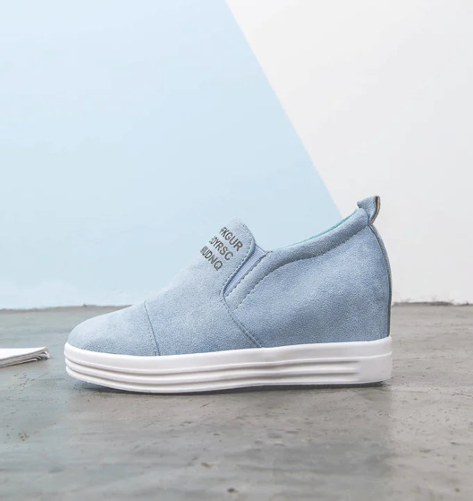 Comfortable High-Top Slip-On Canvas Shoes for Women