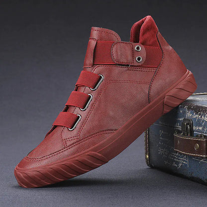 2024 Spring New Men's Casual High-Top Leather Shoes
