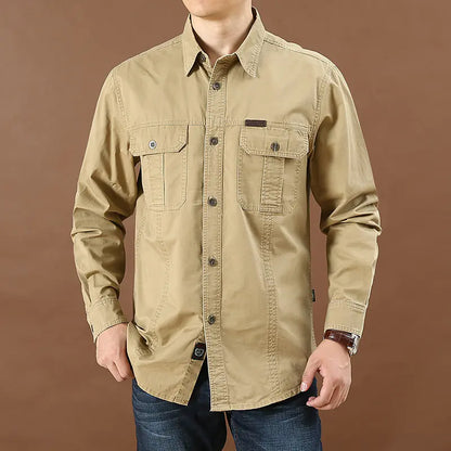 Men's Fashion Long Sleeve Casual Shirt for Daily Wear