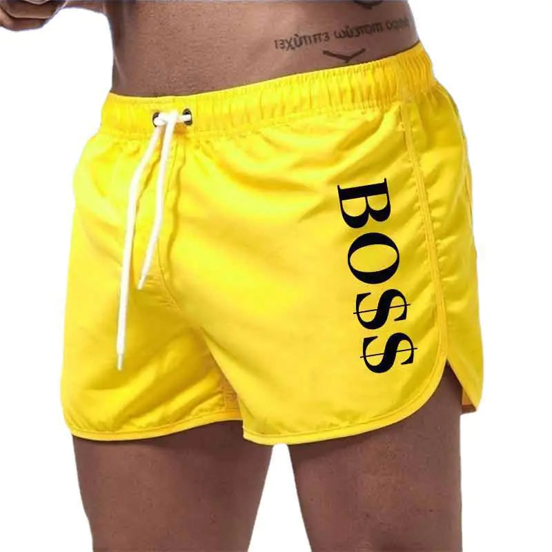 Men's Fashion Beach Shorts - Multi-Color Polyester Shorts