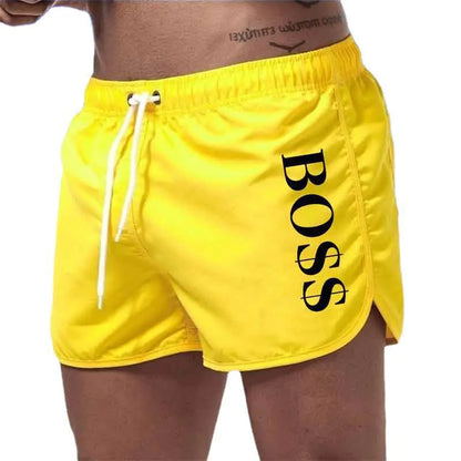 Men's Fashion Beach Shorts - Multi-Color Polyester Shorts