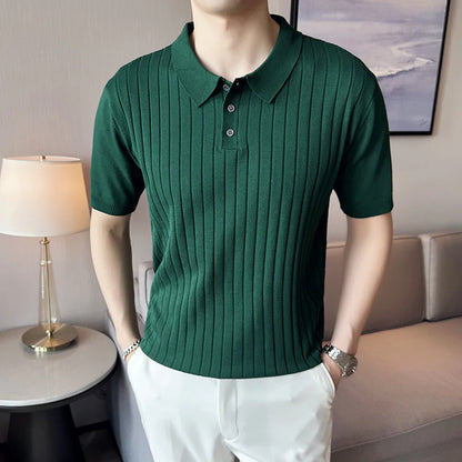 Men's Casual Lapel Polo T-shirt
