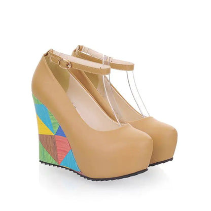 Waterproof Round-Toe High Heels