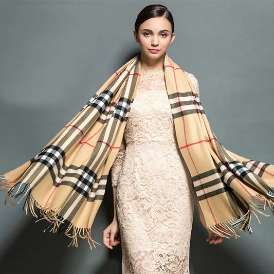 Autumn Winter Unisex Plaid Scarf - Fashionable Style