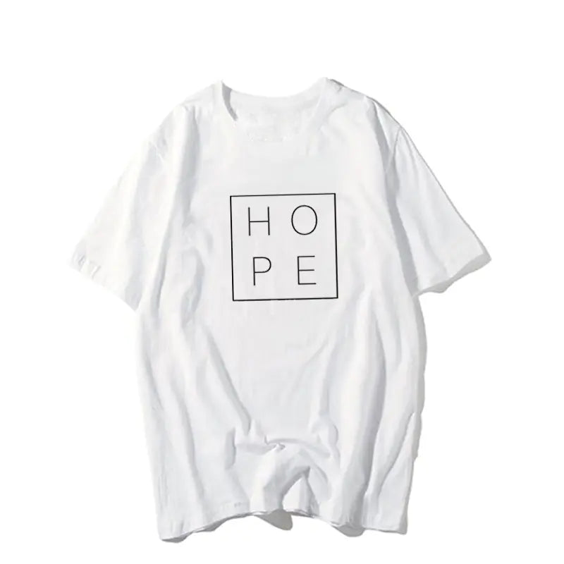 Hope Letter Print T-Shirt