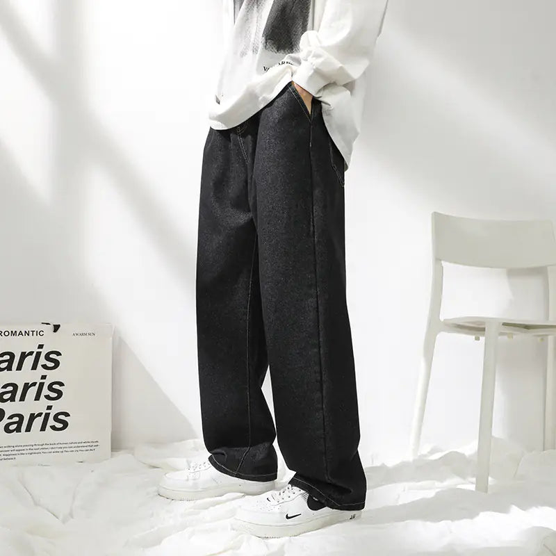 Men's Straight Loose Sports Jeans