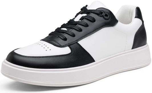 Jousen Mens Sneakers Fashion Dress Sneakers for Men Lightweight Mens Casual Shoes Blackwhite (AMY5133 Blackwhite 08)