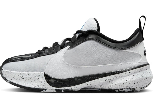 Nike Giannis Freak 5 Big Kids Basketball Shoes (DZ4486-100 White/Black/Photo Blue/White) Size 5.5