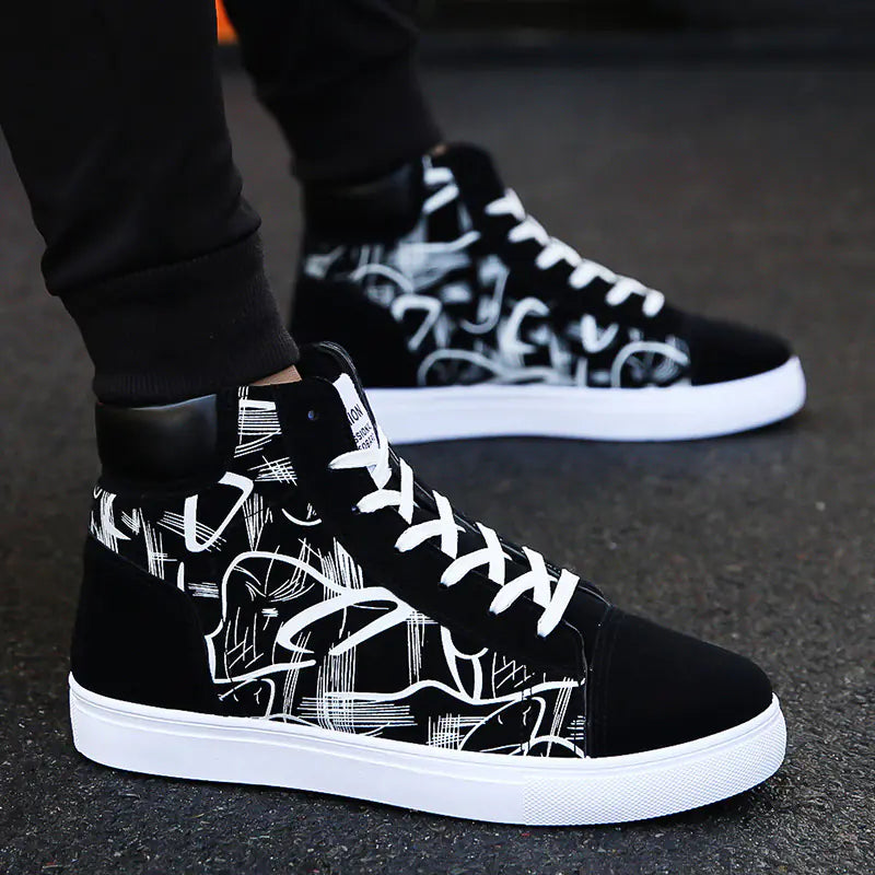 Spring High-Top Korean Casual Canvas Shoes for Teens