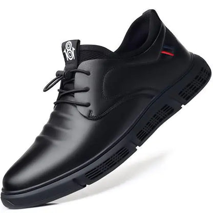 2024 Men's Casual Driving Shoes - Black Leather Loafers