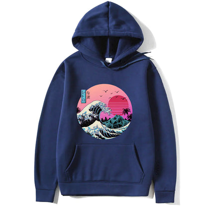 Japanese Anime Print Hoodies for Men and Women