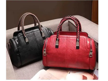 Trendy Color-Block Women's Tote Bag with Wide Strap