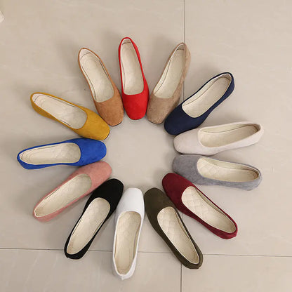 Spring Autumn Comfortable Flat Slip-On Shoes for Women