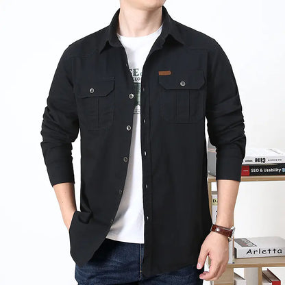 Men's Fashion Long Sleeve Casual Shirt for Daily Wear