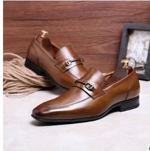 נעלי עסקים מעור אמיתי לגברים לכל עונות השנה 