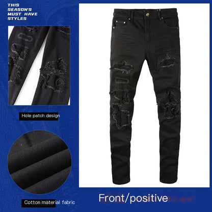 Men's Black Hole Jeans