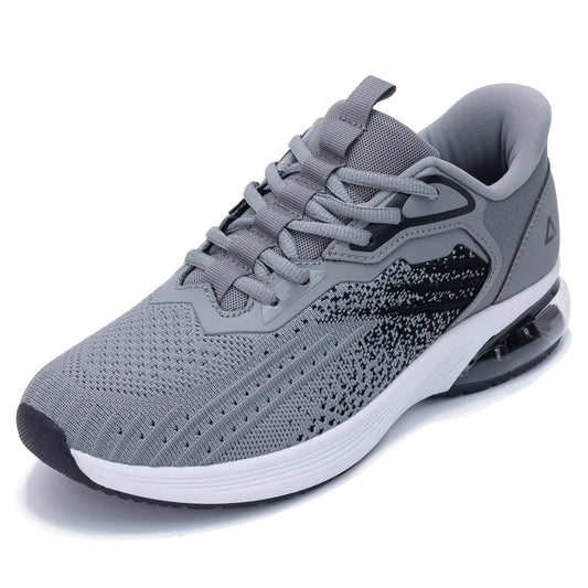 MAYKX Mens Air Athletic Running Shoes Hands Free Easy Slip On Sneakers Lightweight Comfortable Tennis Gym Walking Shoes for Men GreyBlack Size 9.5