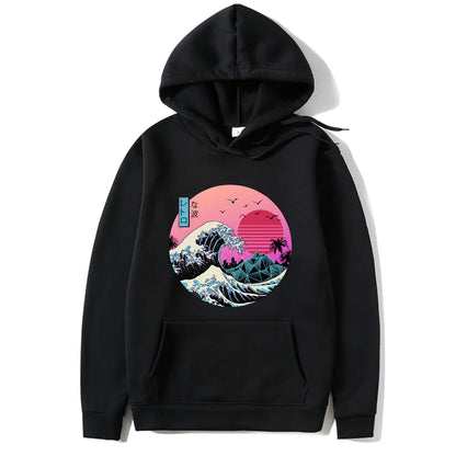 Japanese Anime Print Hoodies for Men and Women
