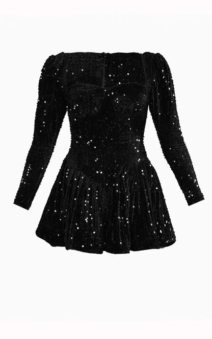 Fashionable Sequin Women's Jumpsuit Skirt