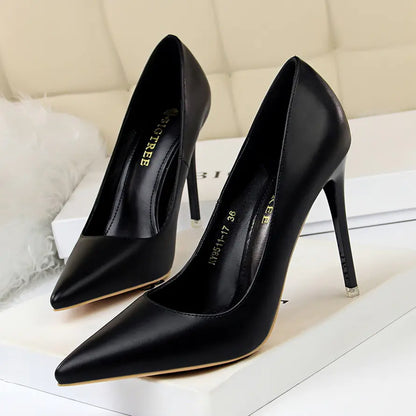 9511-17 Korean Style Slim High Heel Women's Shoes