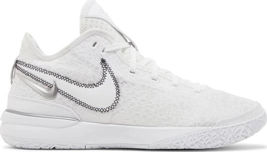 NIKE ZOOM LEBRON NXXT GEN WHITE/METALIC SILVER/BLACK MENS SIZE 9 NM