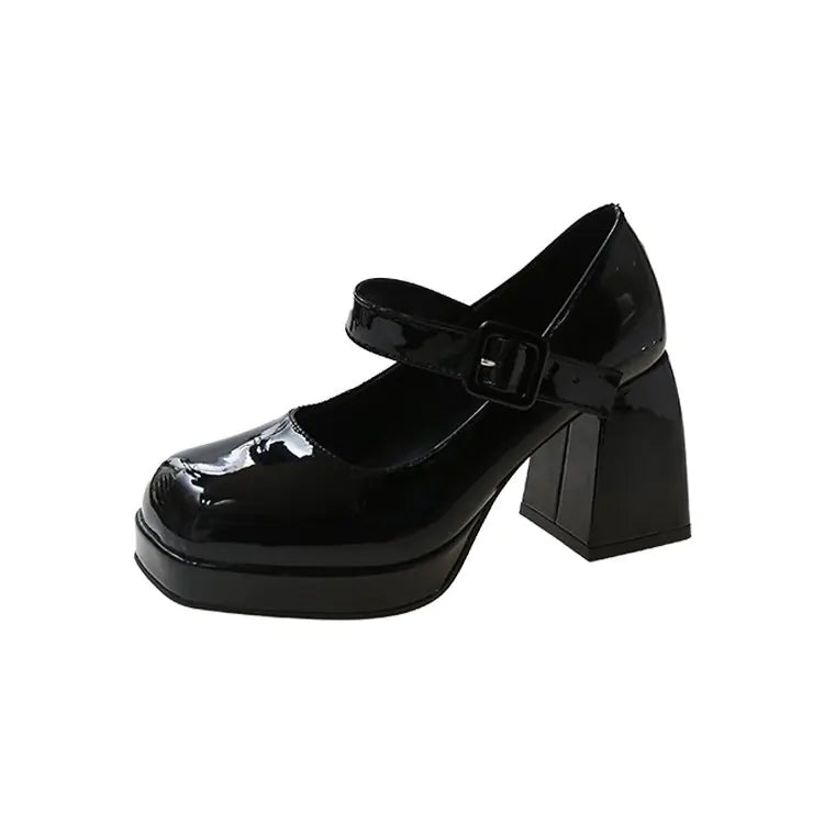 Retro Chunky Heel Mary Jane Shoes for Women 2023