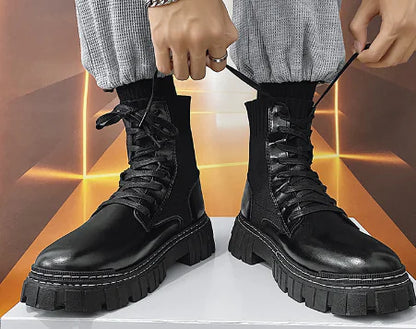 British Style High Top Platform Martin Boots